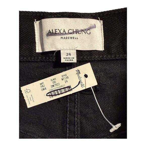 NEW Alexa Chung for Madewell High-Rise Straight Jean Outridge Wash Size 0 (24) - Picture 4 of 8